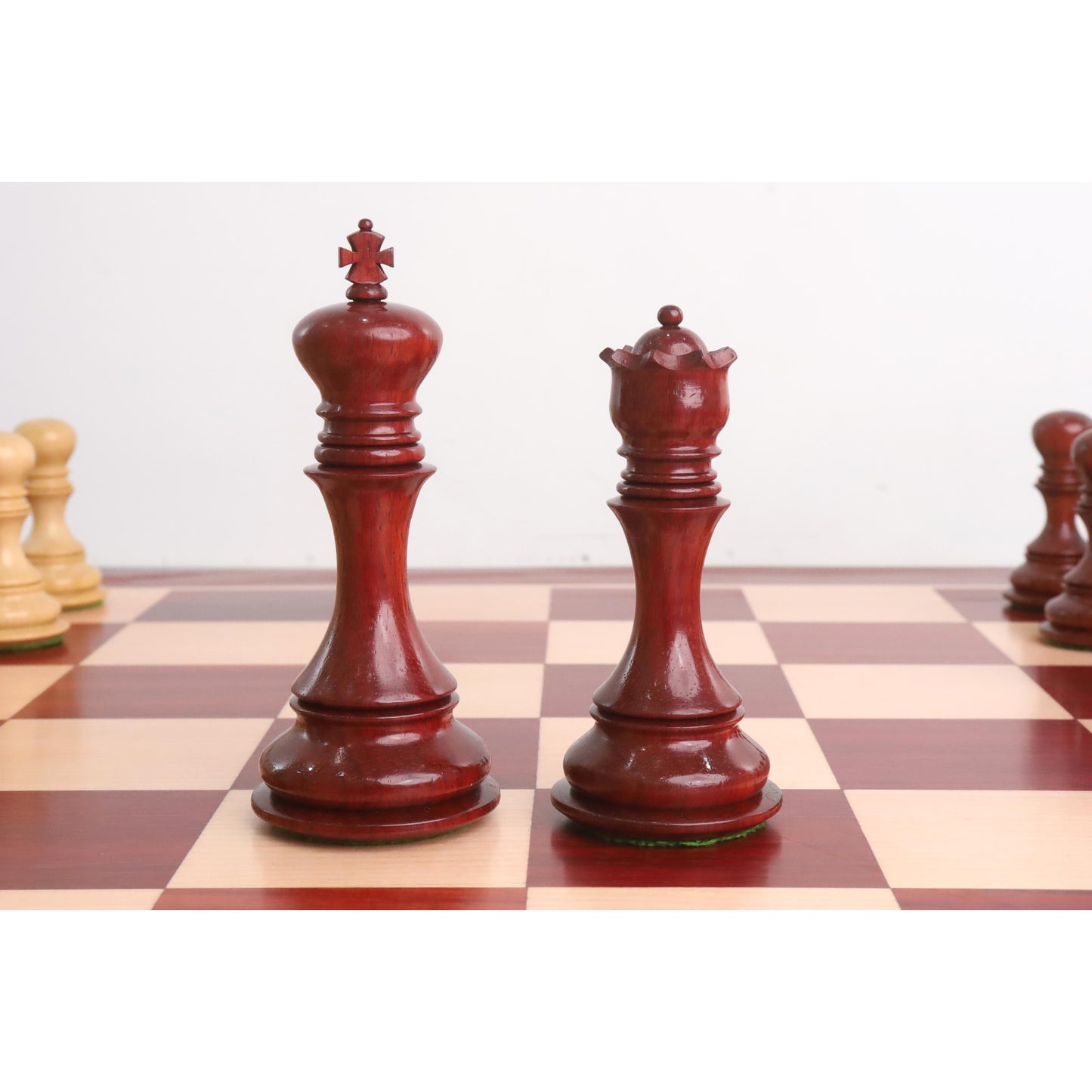 4.4" Goliath Series Luxury Staunton Chess Set- Chess Pieces Only - Bud Rosewood & Boxwood