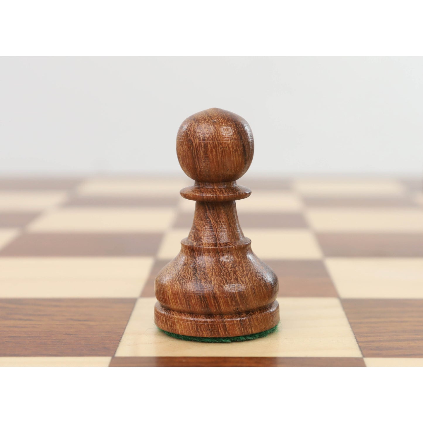 3.9" Tournament Chess Set- Chess Pieces Only - Golden Rosewood with Extra Queens