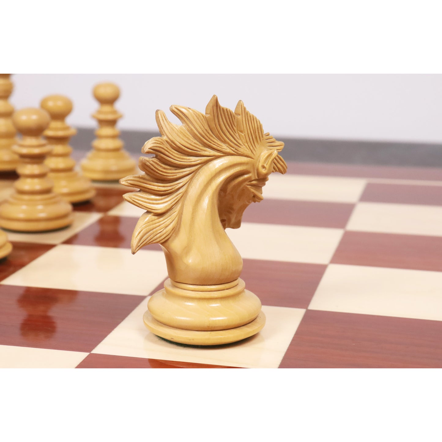 4.3" Marengo Luxury Staunton Chess Set- Chess Pieces Only- Bud Rosewood Triple Weight