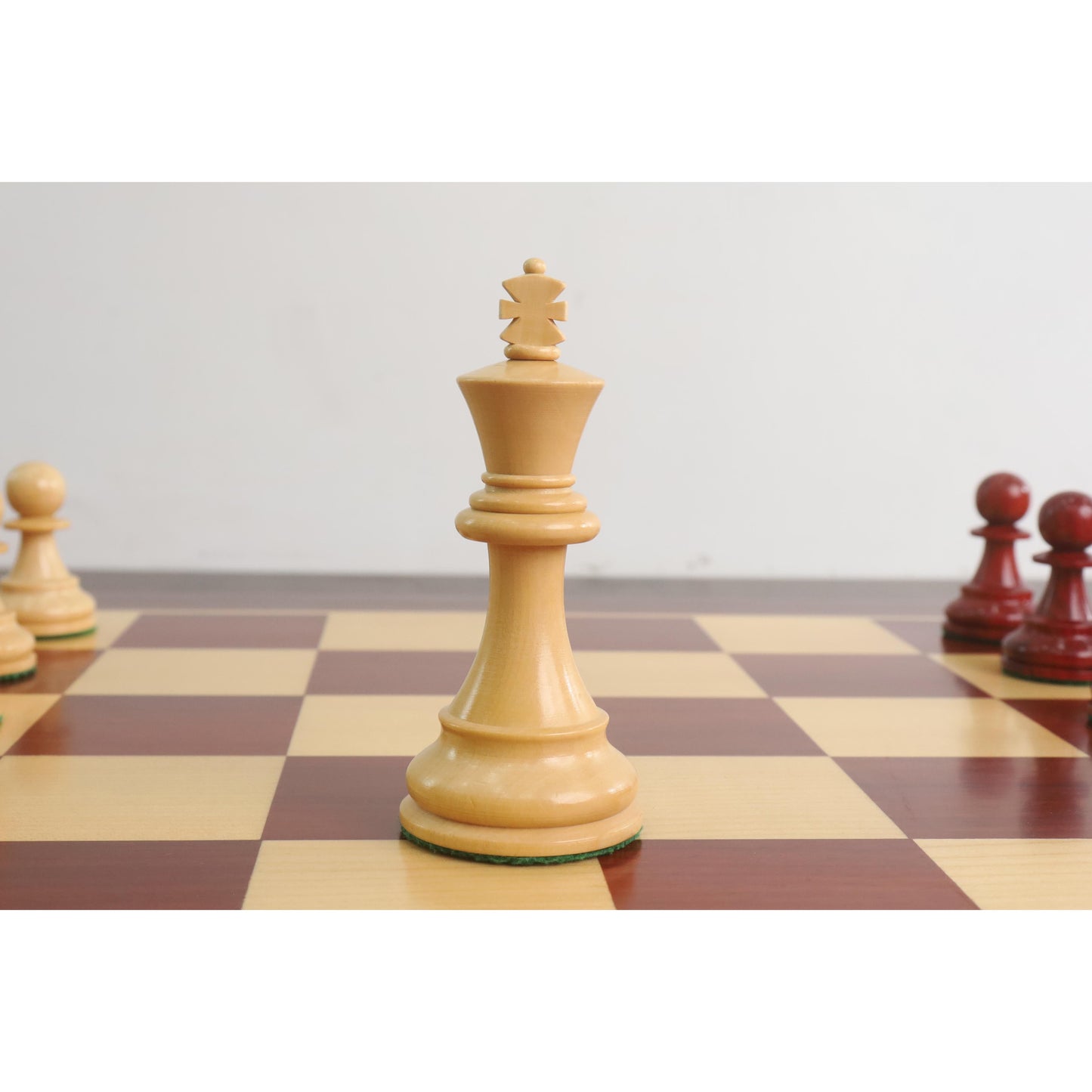 1972 Championship Fischer Spassky Chess Set- Chess Pieces Only - Double Weighted Bud Rosewood