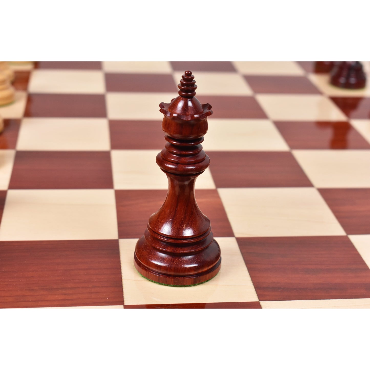 4.1″ Stallion Staunton Luxury Chess Set- Chess Pieces Only Triple Weighted Bud Rose Wood