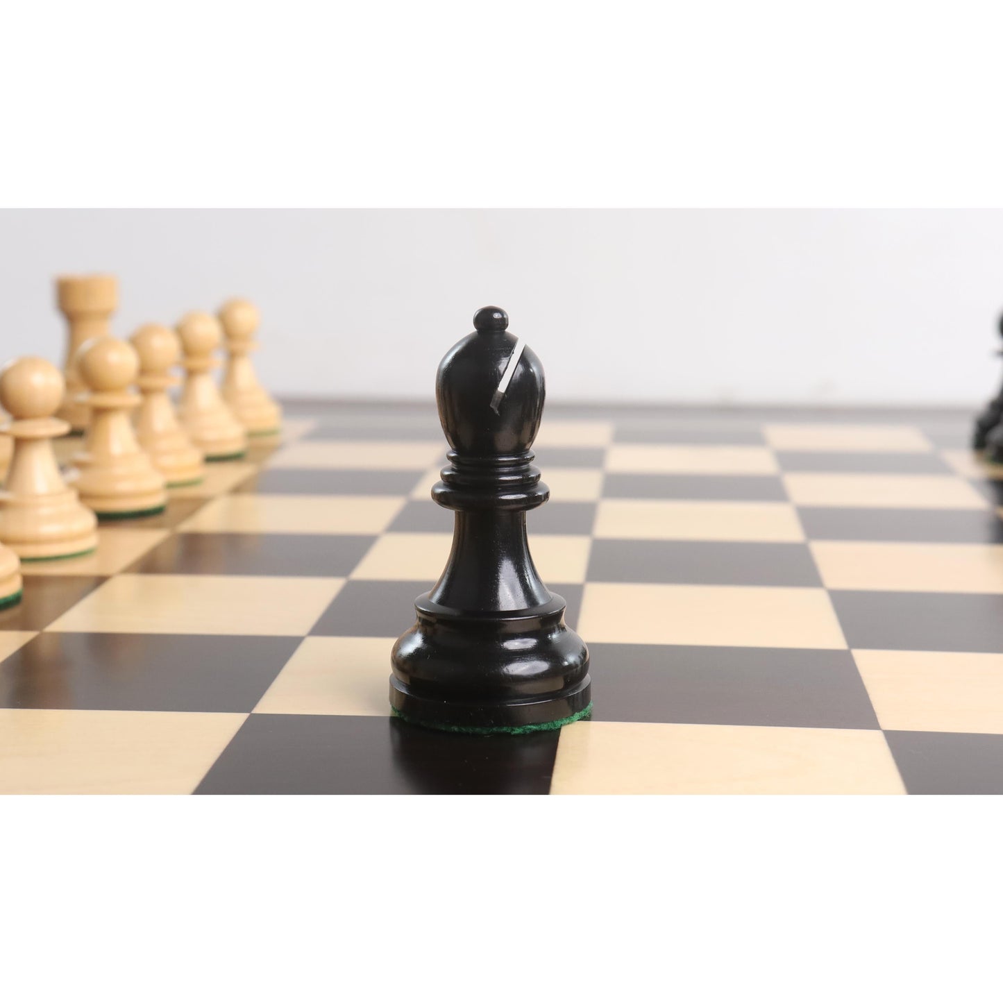 1972 Championship Fischer Spassky Chess Set- Chess Pieces Only - Double Weighted Ebony wood