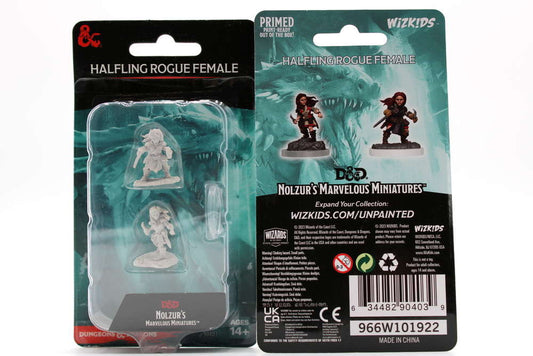 D&D: NMU - HALFLING ROGUE FEMALE (UNPAINTED) MINIATURE