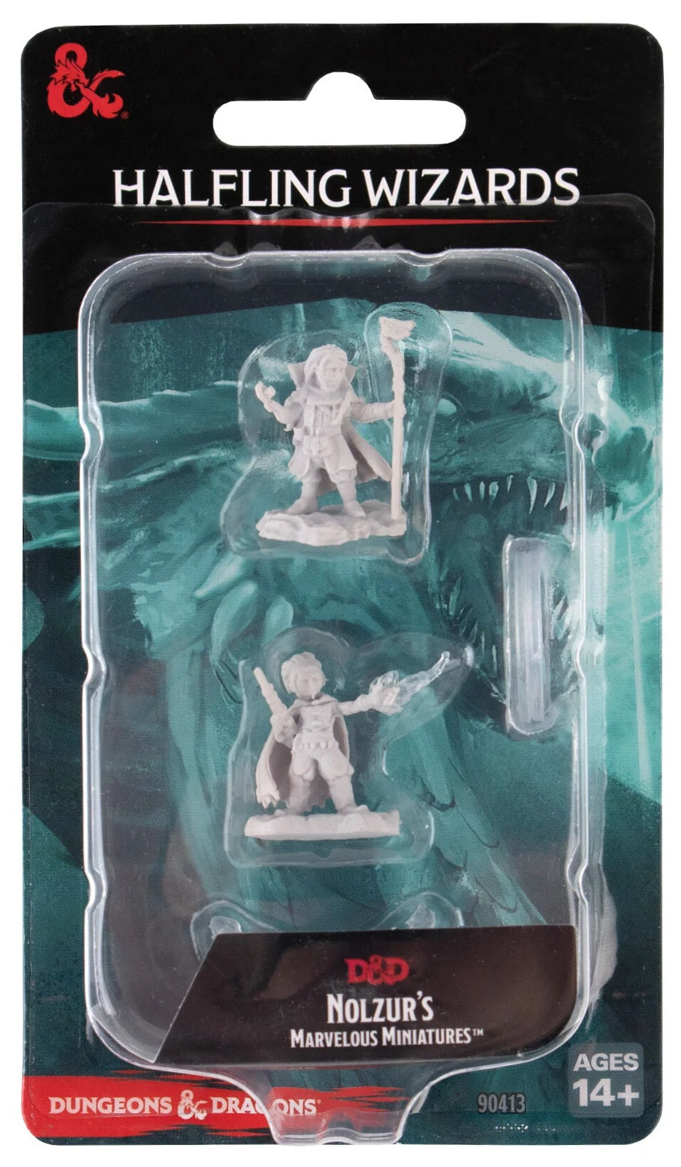 D&D: NMU - HALFLING WIZARDS (UNPAINTED) MINIATURE