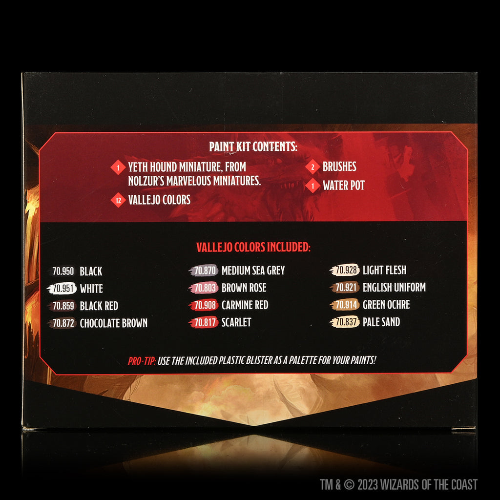 Dungeons & Dragons Nolzur's Marvelous Unpainted Miniatures: Yeth Hound Paint Kit