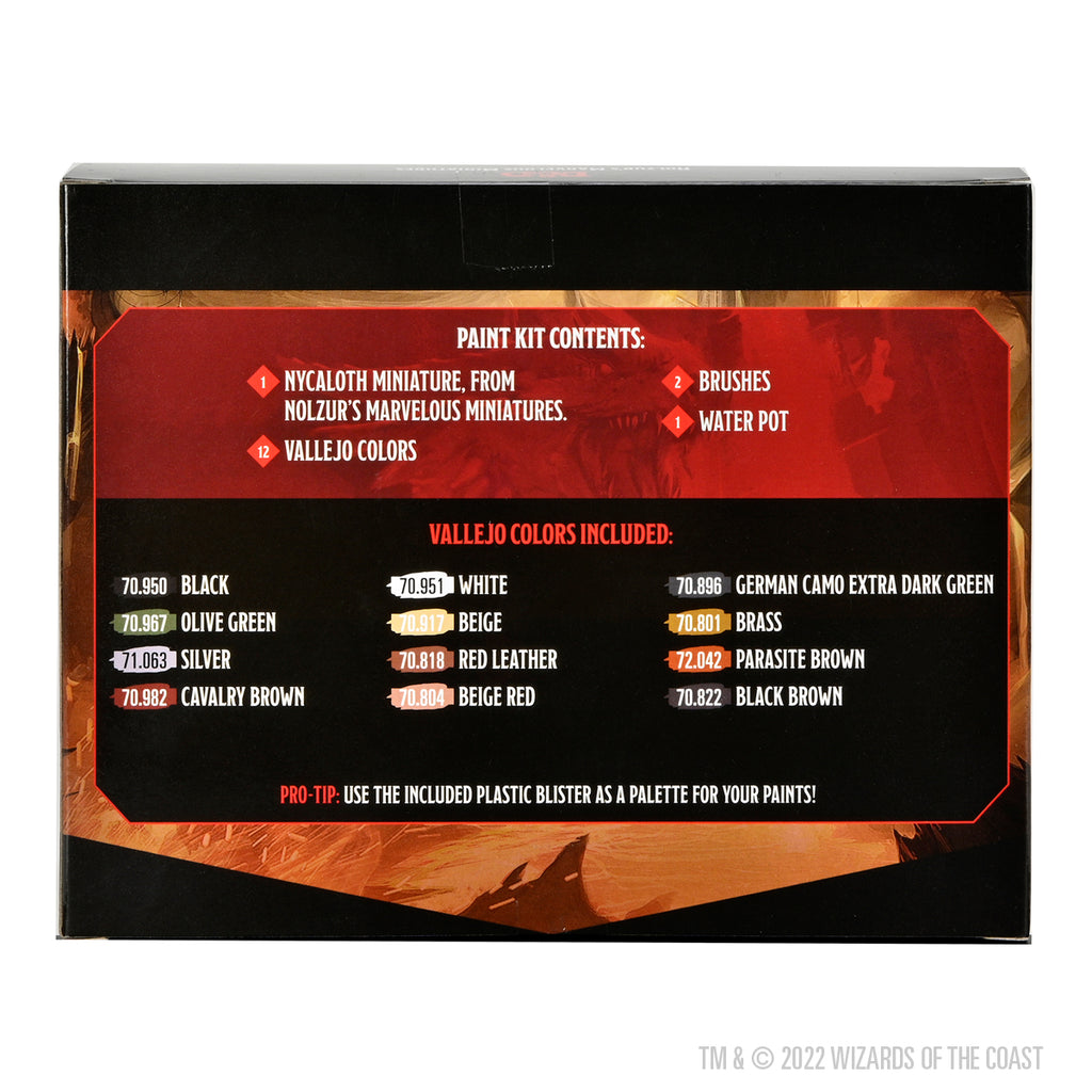 D&D Nolzur's Marvelous Unpainted Miniatures: Nycaloth - Paint Kit