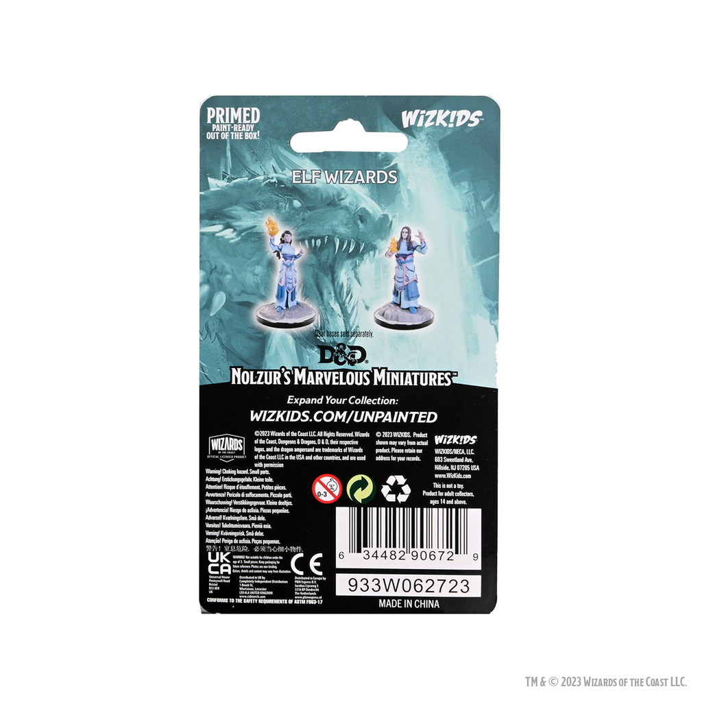 D&D: NMU - ELF WIZARDS (UNPAINTED) MINIATURE