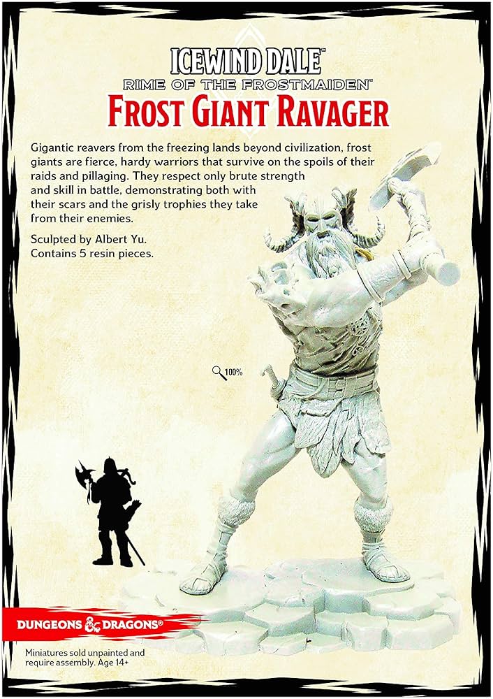D&D: CS: Frost Giant Ravager - Miniature