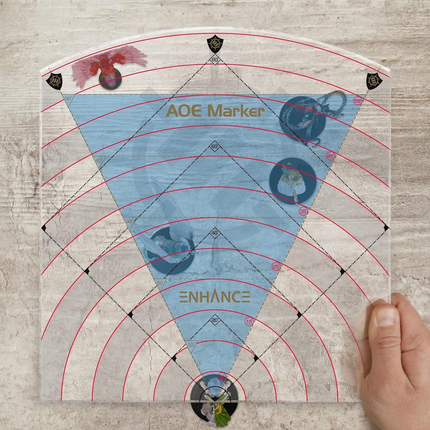 Enhance: Tabletop 60' Area of Effect Cone Marker