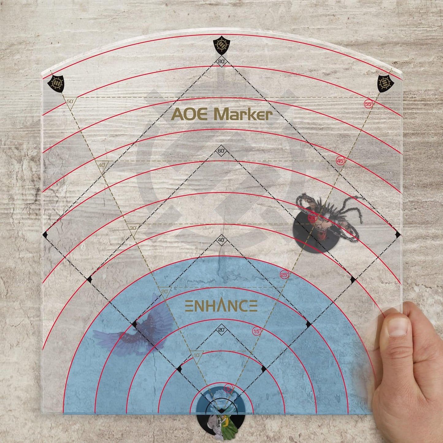 Enhance: Tabletop 60' Area of Effect Cone Marker