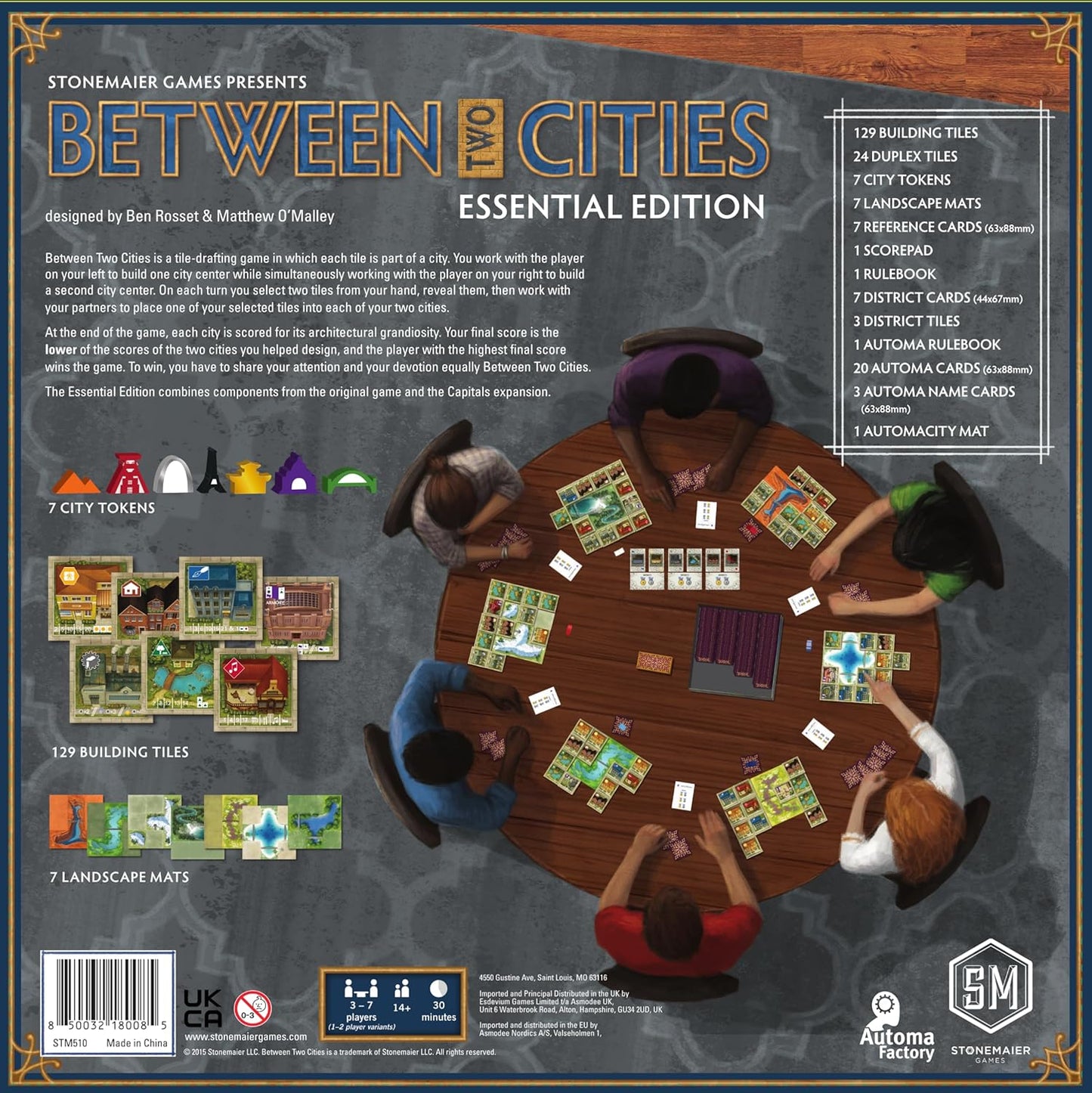 Between Two Cities: Essential Edition: Board Game