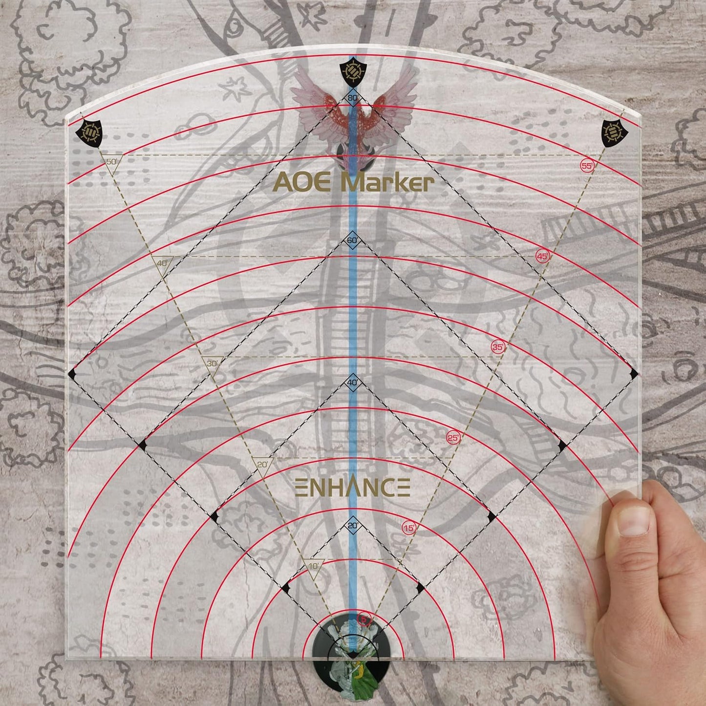 Enhance: Tabletop 60' Area of Effect Cone Marker