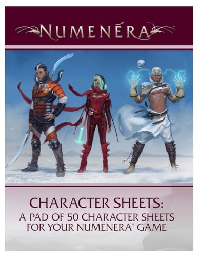 Numenera: Character Sheets-MCG054 : 50 Sheets