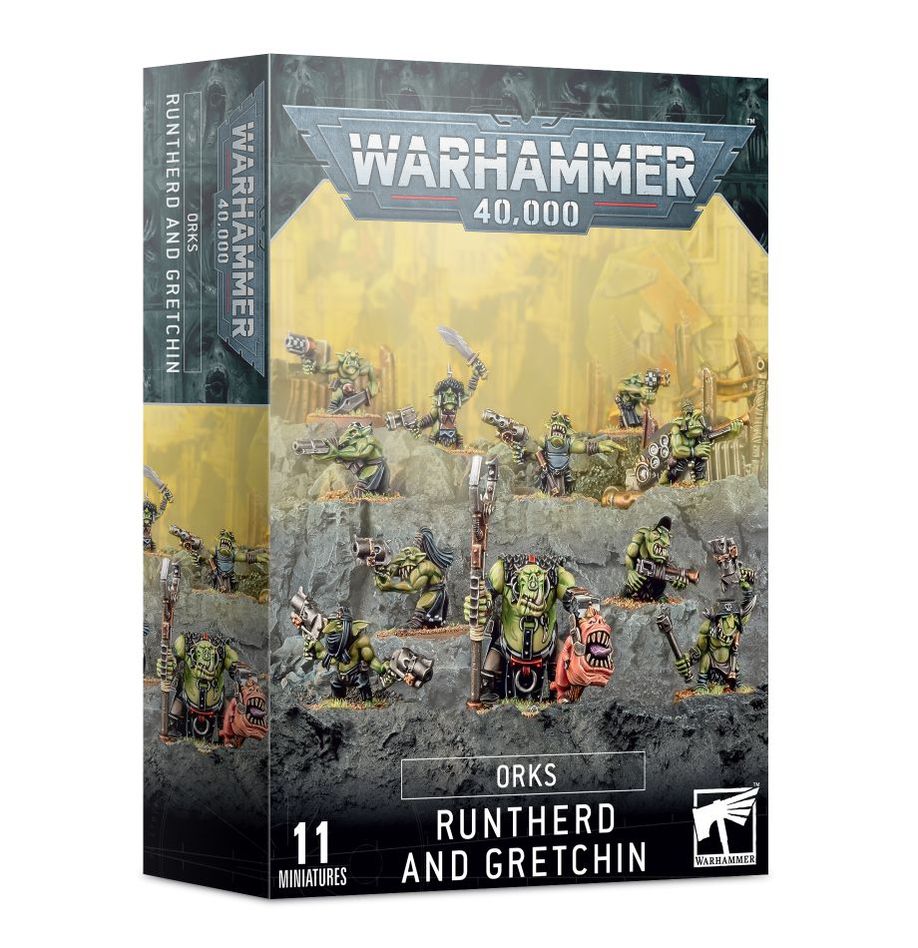 WARHAMMER 40K: ORKS - RUNTHERD AND GRETCHIN