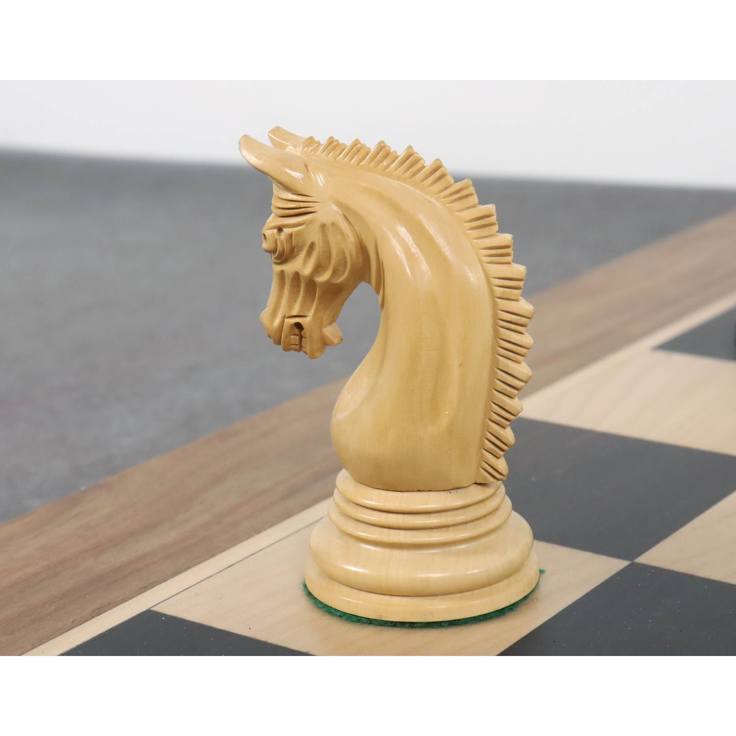 Slightly Imperfect 4.2" Luxury Patton Staunton Chess Set - Chess Pieces Only - Ebony Wood - Triple Weighted