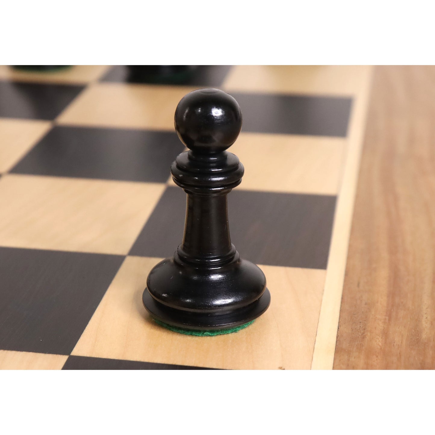 4.6" Bath Luxury Staunton Chess Set- Chess Pieces Only - Ebony Wood - Triple Weight