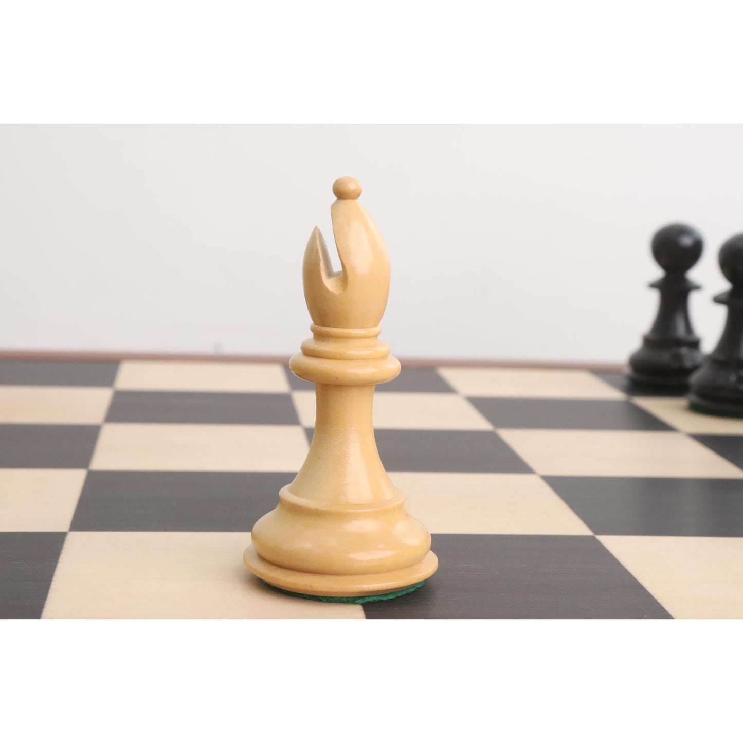 4" Fierce Knight Staunton Chess Set- Chess Pieces Only - Weighted Ebonised Boxwood