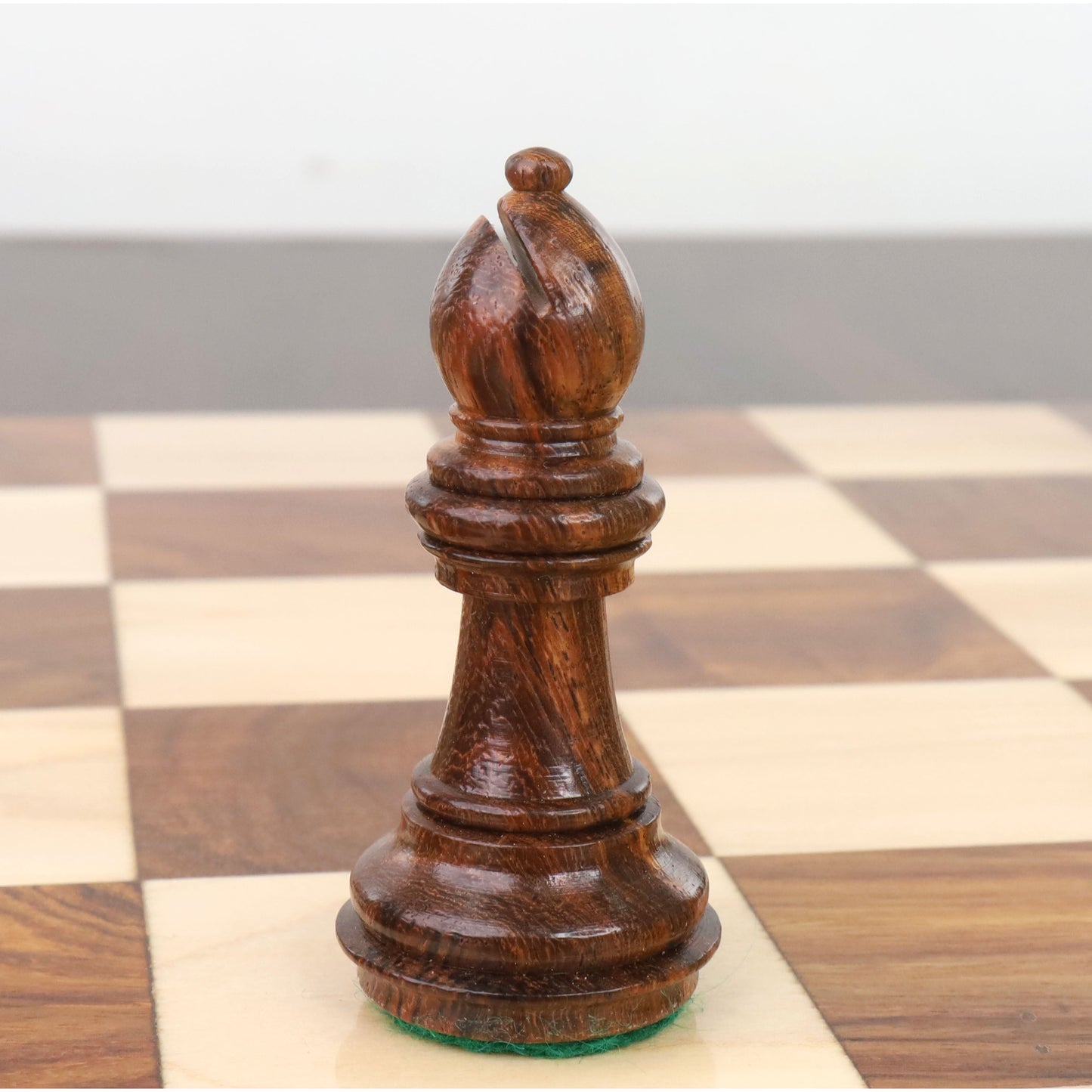 3.4" Meghdoot Series Staunton Chess Set- Chess Pieces Only - Weighted Golden Rosewood