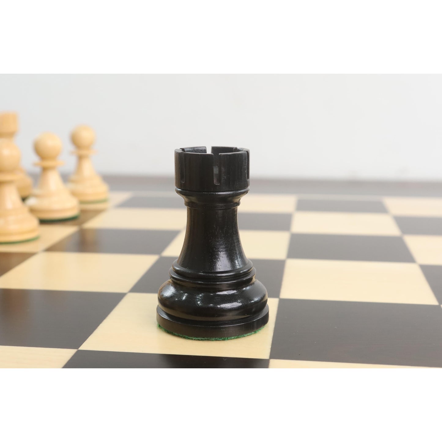 1972 Championship Fischer Spassky Chess Set- Chess Pieces Only - Double Weighted Ebony wood