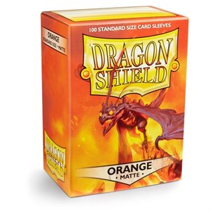 Dragon Shield Sleeves: Matte Orange (100 Sleeves)