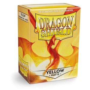 Dragon Shield Sleeves: Matte Yellow (100 Sleeves)