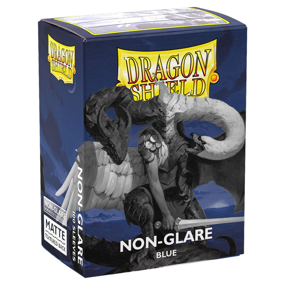 Dragon Shield Sleeves: Deck Protector Non-Glare: Matte Blue (100 Sleeves)