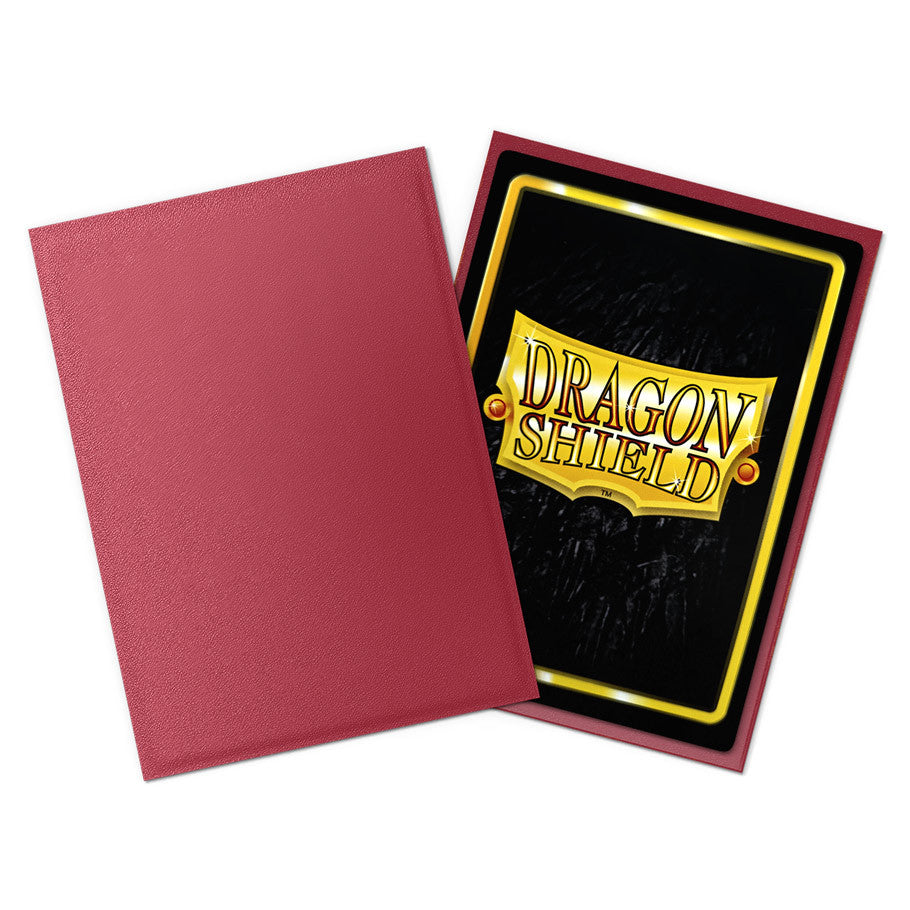Dragon Shield Sleeves: Deck Protector Non-Glare: Matte Blood Red(100 Sleeves)