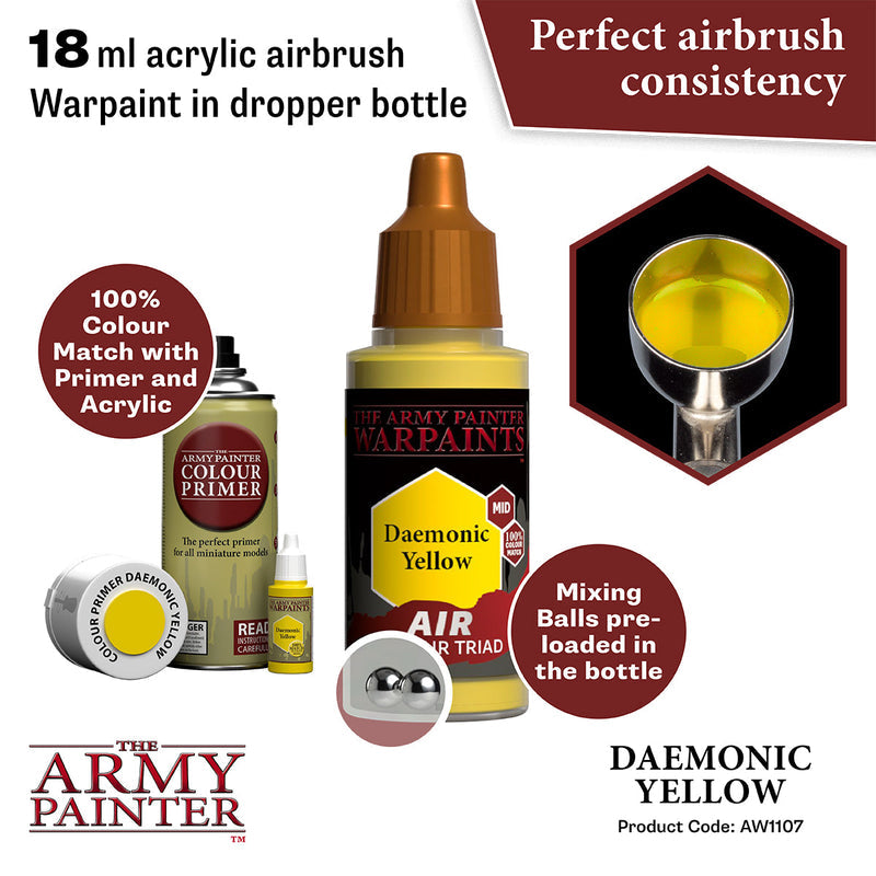 Army Painter Warpaints Air: Daemonic Yellow