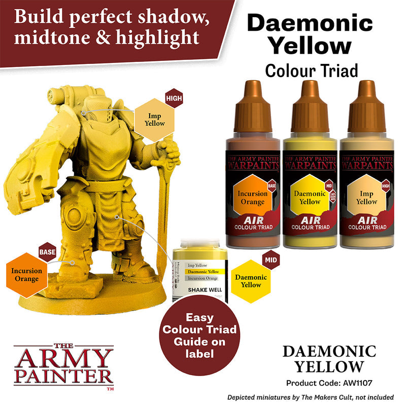 Army Painter Warpaints Air: Daemonic Yellow