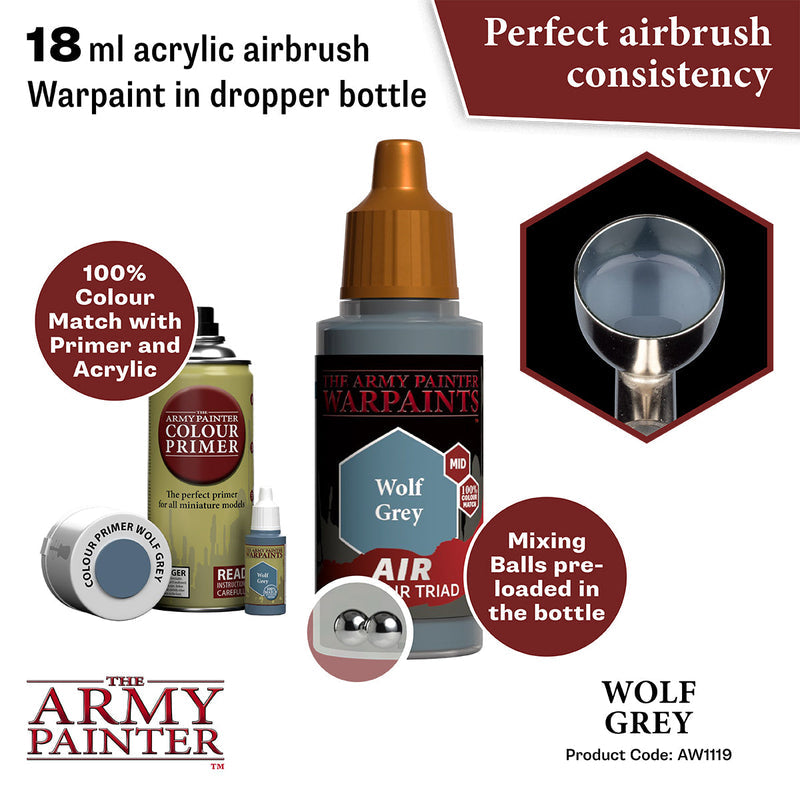 Army Painter Warpaints Air: Wolf Grey