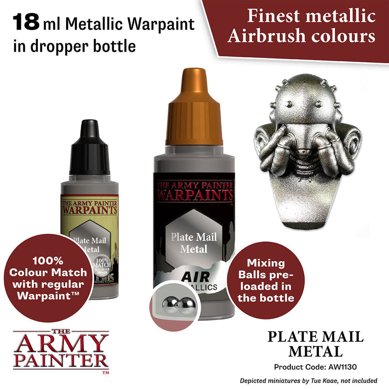 Army Painter: Warpaints Air Metallics - Plate Mail Metal