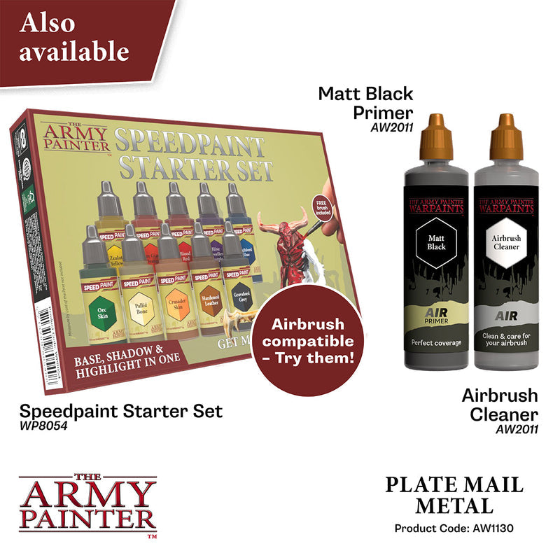 Army Painter: Warpaints Air Metallics - Plate Mail Metal