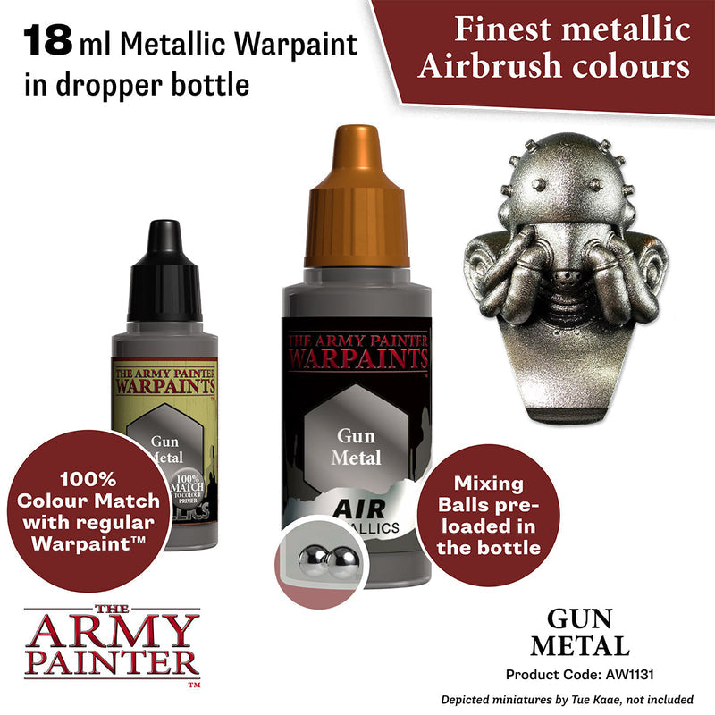 Army Painter: Warpaints Air Metallics - Gun Metal