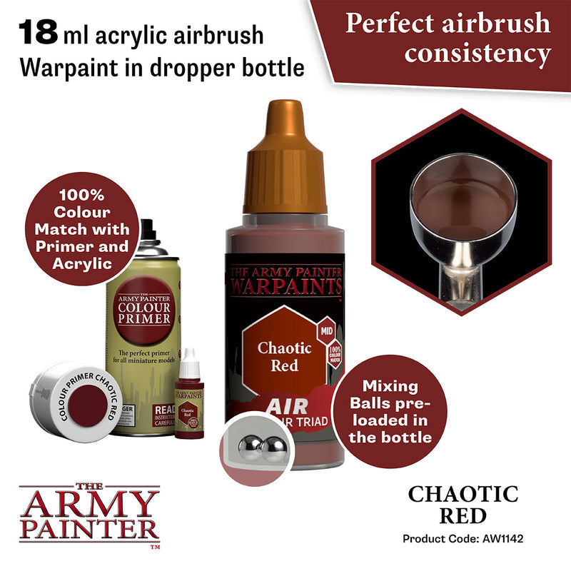 Army Painter Warpaints Air: Chaotic Red