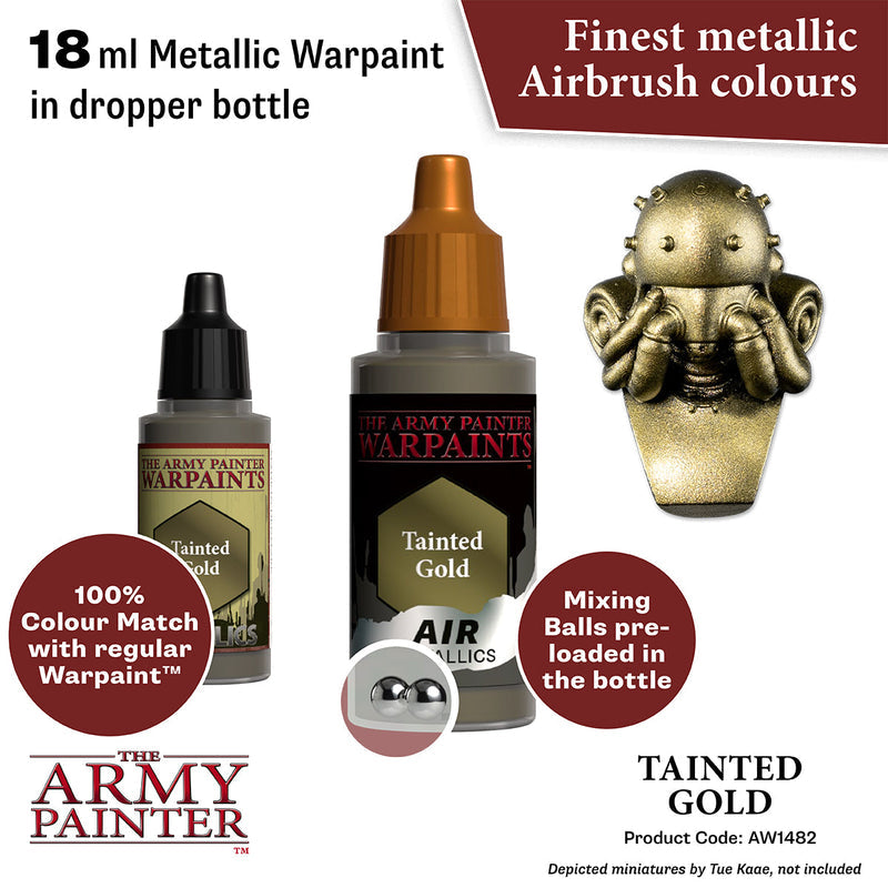 Army Painter: Warpaints Air Metallics - Tainted Gold