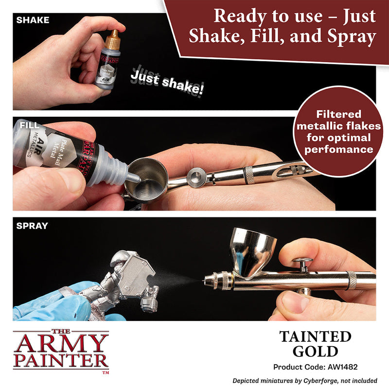 Army Painter: Warpaints Air Metallics - Tainted Gold