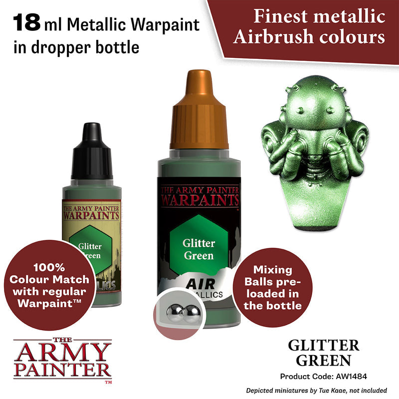 Army Painter: Warpaints Air Metallics - Glitter Green
