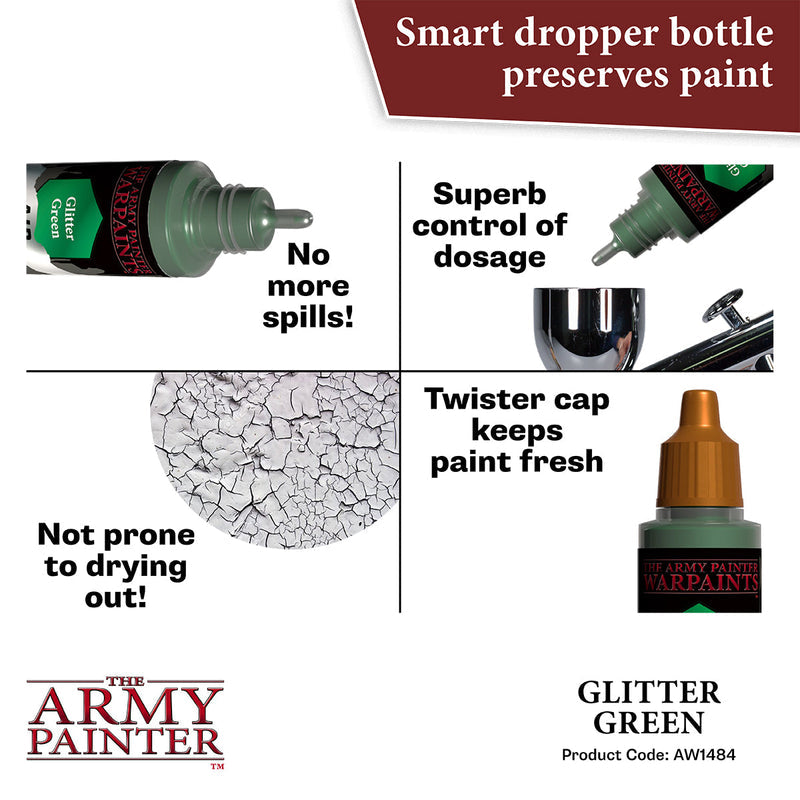 Army Painter: Warpaints Air Metallics - Glitter Green