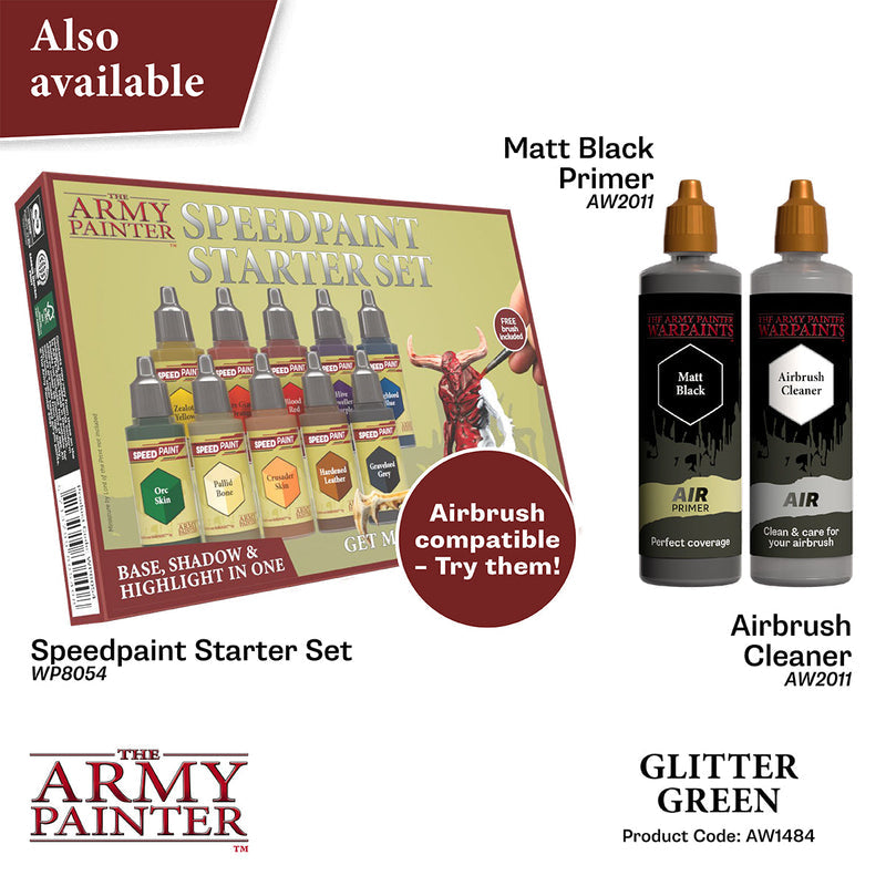 Army Painter: Warpaints Air Metallics - Glitter Green