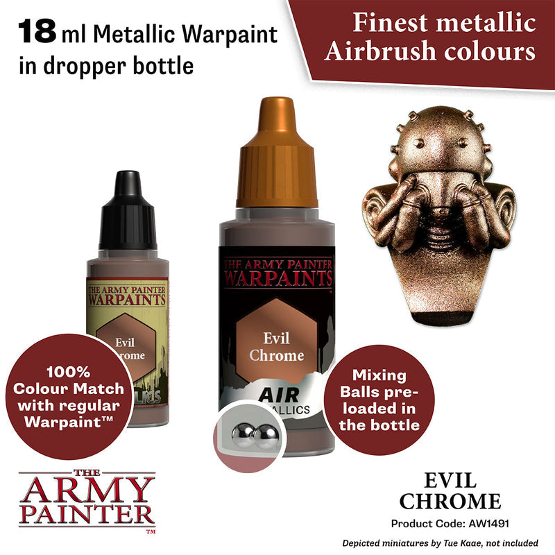 Army Painter: Warpaints Air Metallics - Evil Chrome