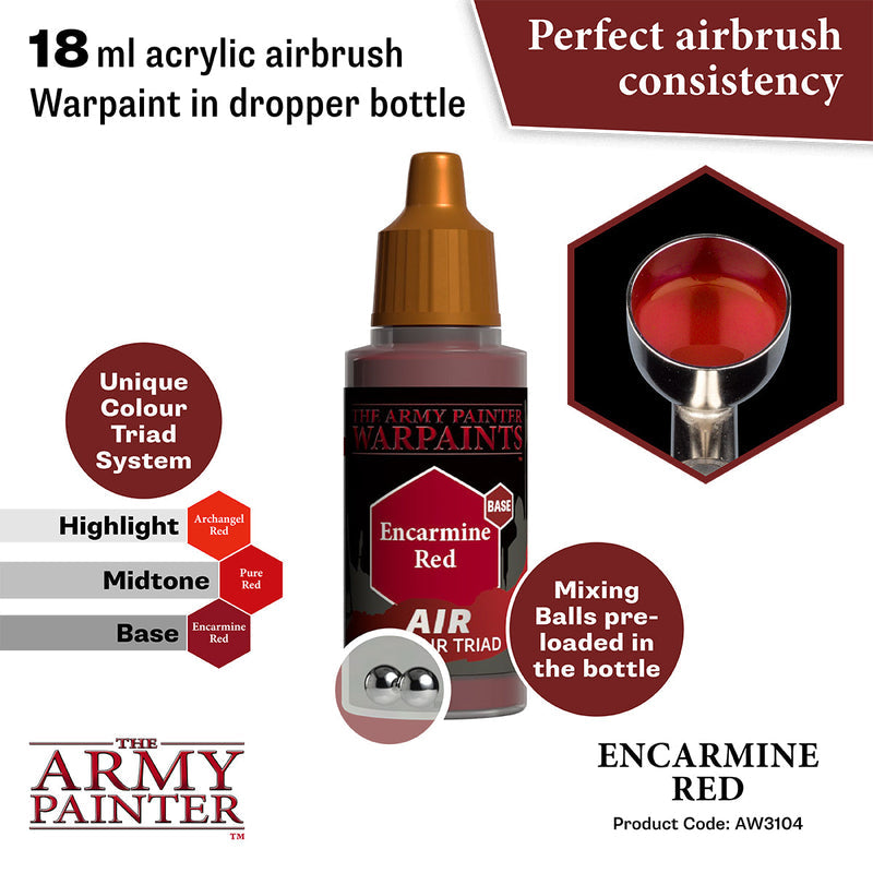 Army Painter Warpaints Air: Encarmine Red