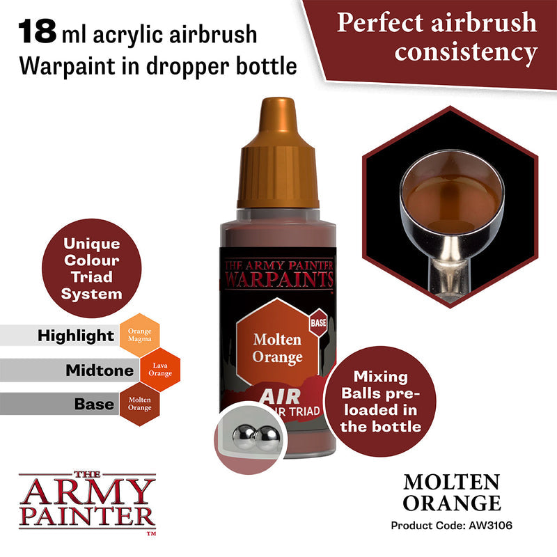 Army Painter Warpaints Air: Molten Orange