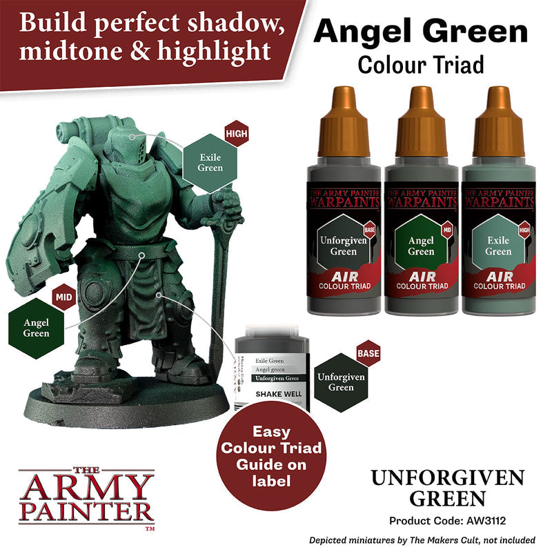 Army Painter Warpaints Air: Unforgiven Green