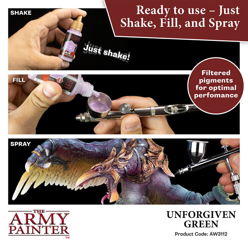 Army Painter Warpaints Air: Unforgiven Green