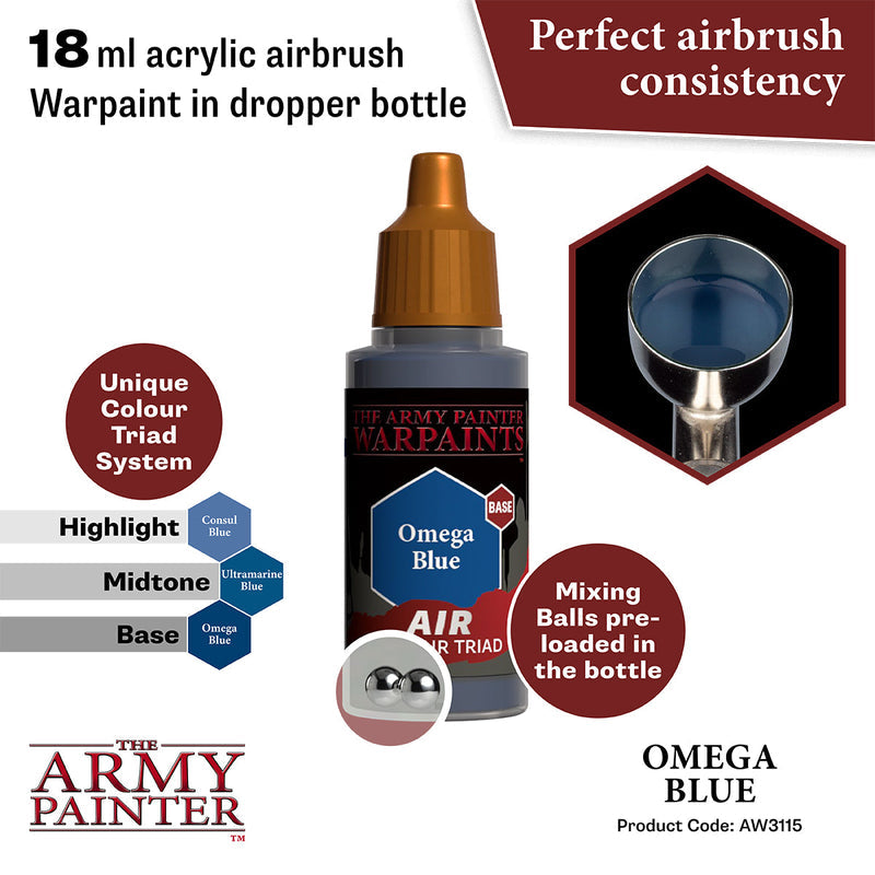 Army Painter Warpaints Air: Omega Blue