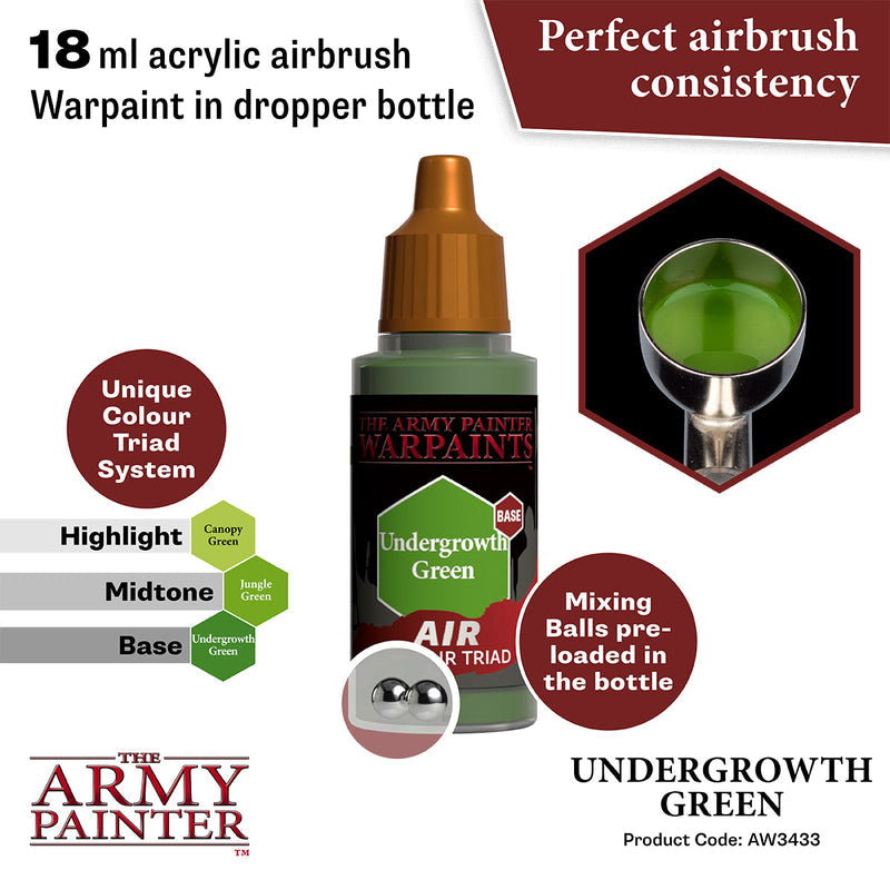 Army Painter Warpaints Air: Undergrowth Green
