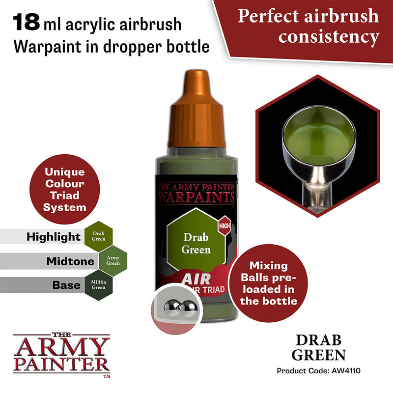 Army Painter Warpaints Air: Drab Green