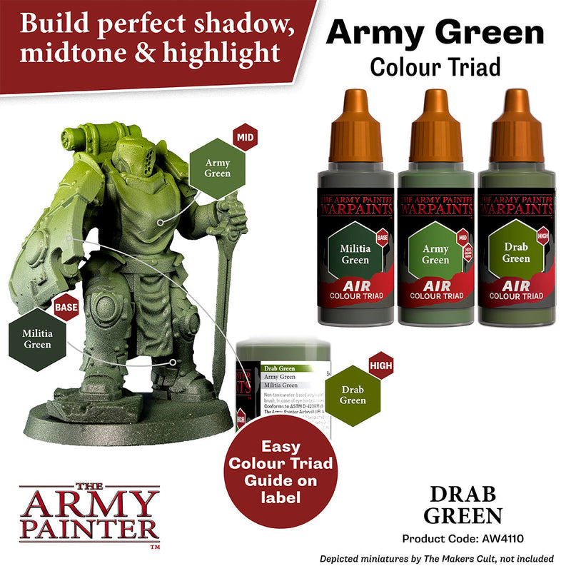 Army Painter Warpaints Air: Drab Green
