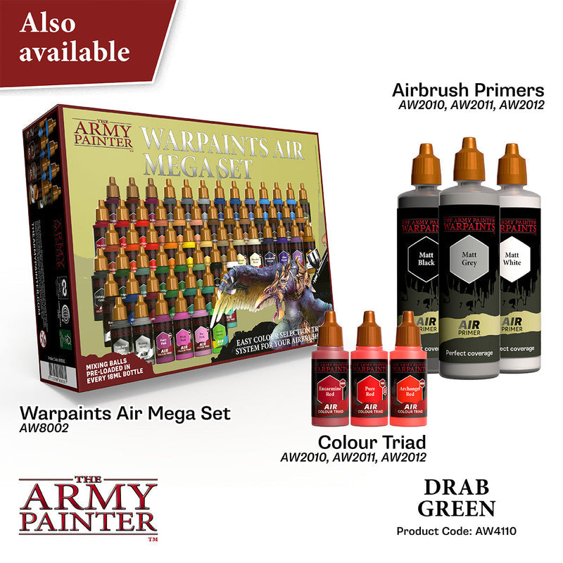 Army Painter Warpaints Air: Drab Green