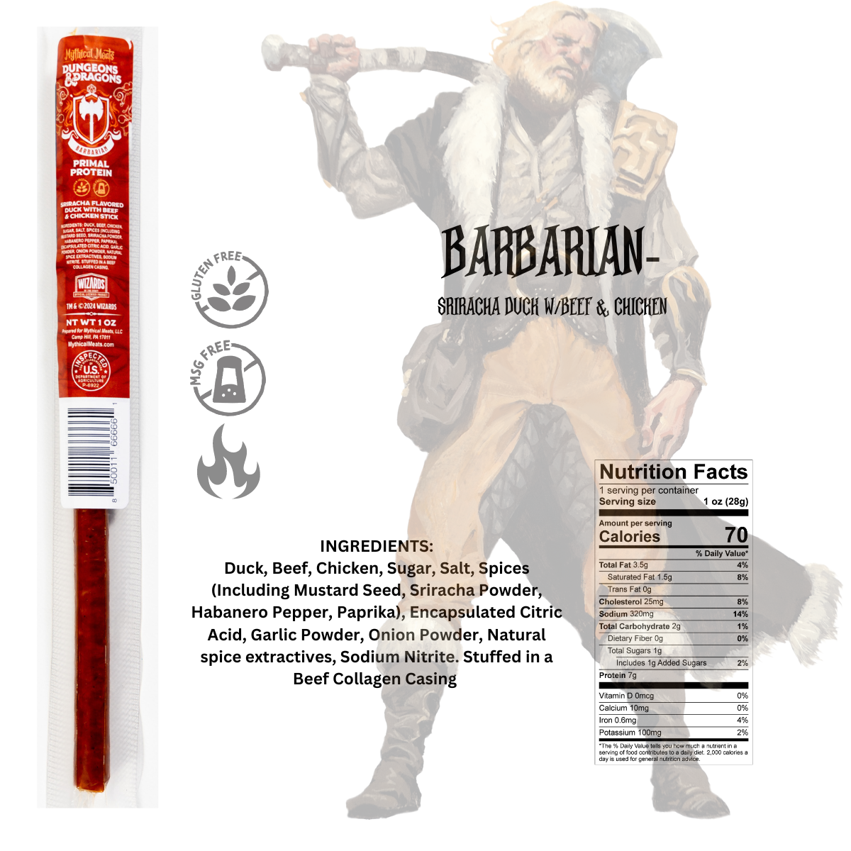 Dungeons and Dragons Snack Sticks